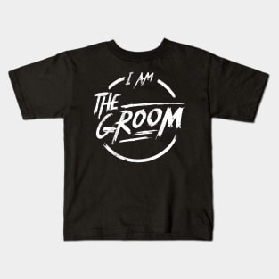 I am the groom I Funny Bacherlor Stag Do party design Kids T-Shirt